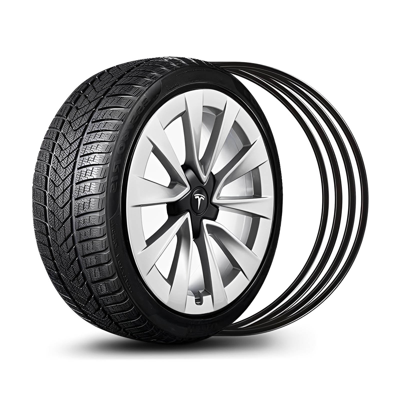 EVAAM™ UPGRADE! Aluminum Alloy Wheel Rim Protector For Tesla All Models (4 PCS) (2012-2023) - EVAAM