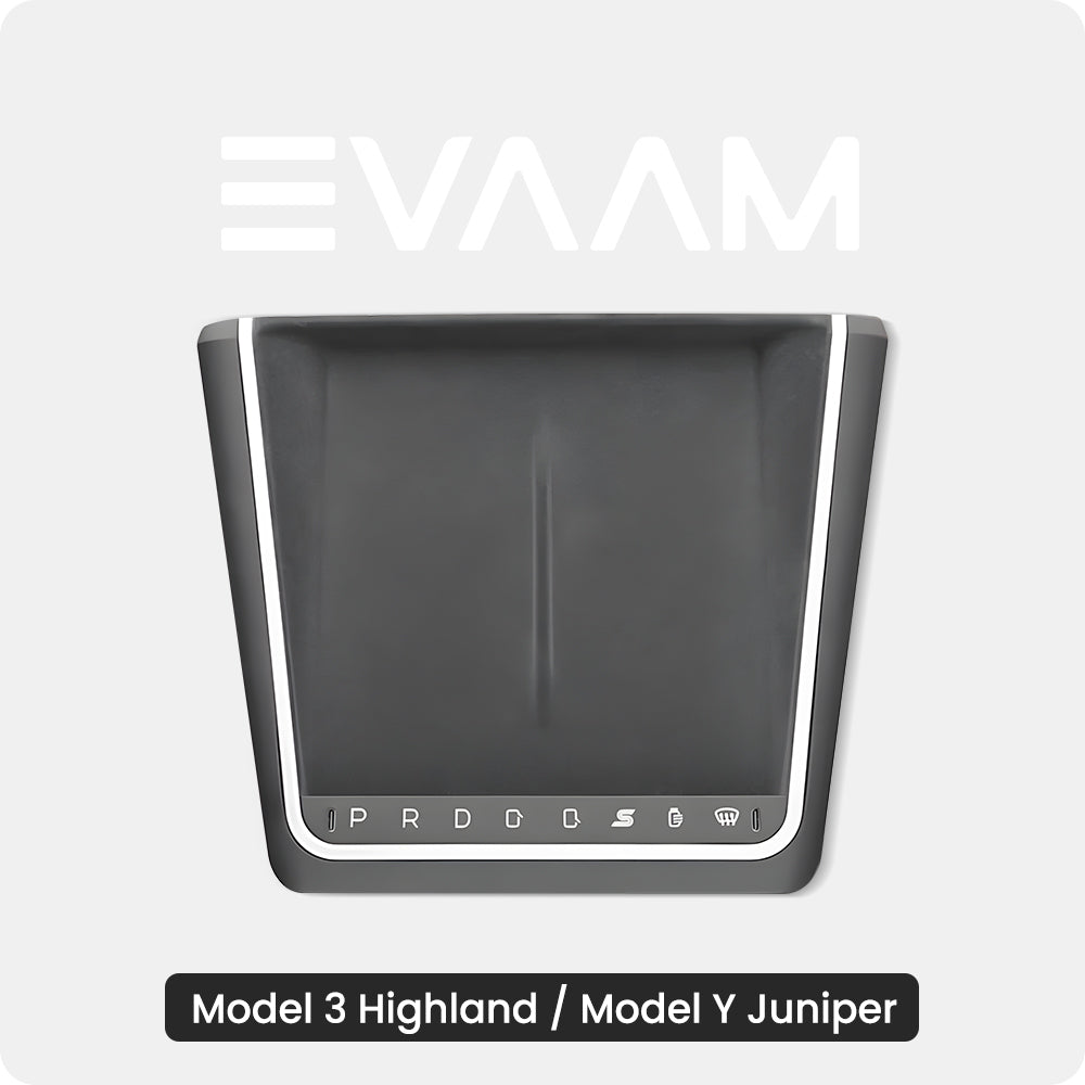 Smart Touch Center Console Wireless Charging Dock with Ambient Light Sync for Tesla Model Y Juniper / Model 3 Highland