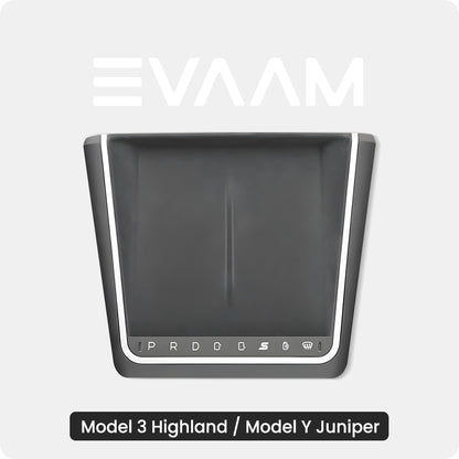 Smart Touch Center Console Wireless Charging Dock with Ambient Light Sync for Tesla Model Y Juniper / Model 3 Highland