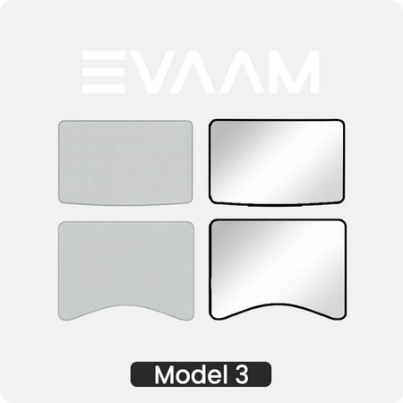 Aufgerüstet! EVAAM® Tesla Glasdach-Sonnenschutz für Modell 3 (2017–2023)