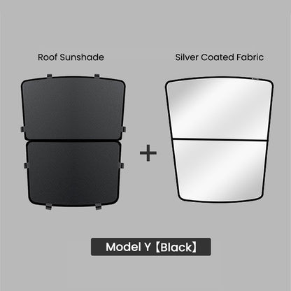 Upgraded! EVAAM™ Tesla Glass Roof Sunshade for Model Y 2021-2023 Accessories - EVAAM