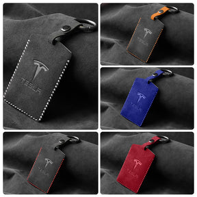 Alcantara Key Card Holder For Tesla Model 3/Y By EVAAM™ - EVAAM
