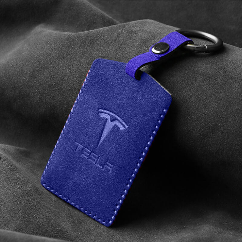 Portable Car Key Card Cover Case for Tesla Model 3(Blue), snatcher