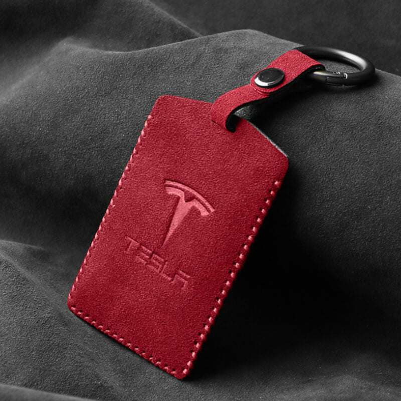 Alcantara Key Card Holder For Tesla Model 3/Y (2017-2023)-EVAAM®