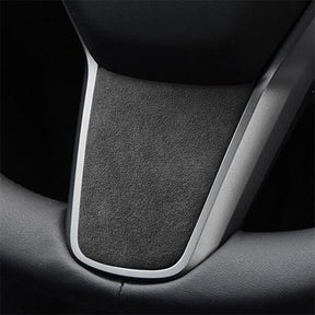 Alcantara Steering Wheel Cover For Model 3/Y - EVAAM