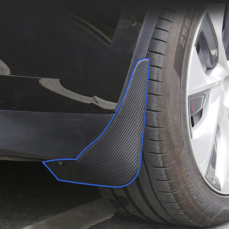 EVAAM™ Carbon Fiber Style Mud Flaps for Model 3/Y 2017-2023 - EVAAM