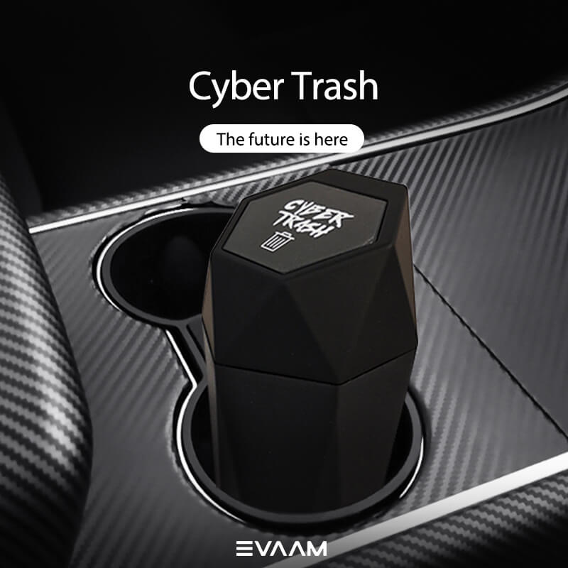 EVAAM® Auto-Mülleimer mit Deckel für Tesla 3/Y/S/X