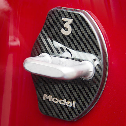 EVAAM™ Door Latch Lock Protector (4Pcs) For Tesla Model 3 Accessories - EVAAM