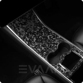 EVAAM™ Forged Real Carbon Fiber Center Console Cover for Model 3/Y 2016-2020 - EVAAM