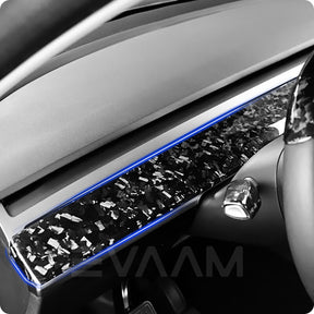 EVAAM™ Forged Real Carbon Fiber Dash Board Cover for Model 3/Y 2017-2023 - EVAAM