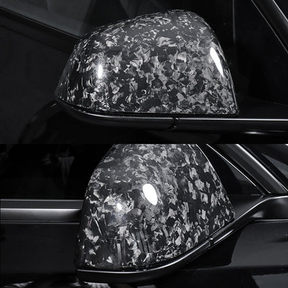 EVAAM™ Forged Real Carbon Fiber Mirror Cover for Model 3/Y Accessories - EVAAM
