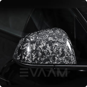 EVAAM™ Forged Real Carbon Fiber Mirror Cover for Model 3/Y Accessories - EVAAM