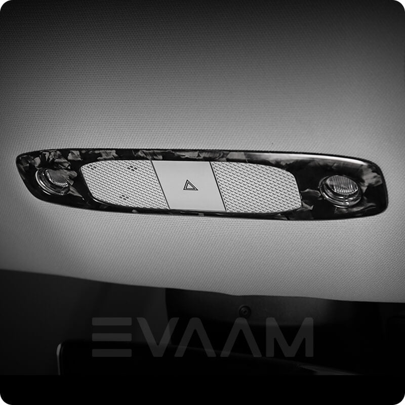 EVAAM™ Forged Real Carbon Fiber Reading Light Cover for Model 3/Y 2017-2023 - EVAAM
