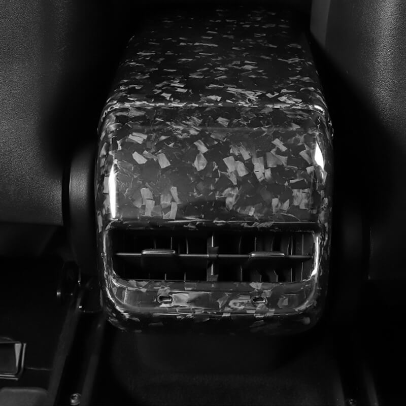 EVAAM™ Forged Real Carbon Fiber Rear AC Vent Cover for Model 3/Y 2017-2023 - EVAAM