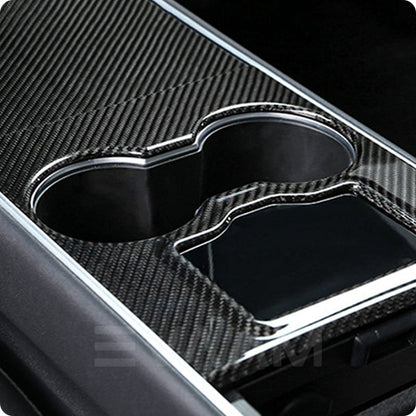 EVAAM™ Gloss Real Carbon Fiber Center Console Cover for Model 3/Y 2016-2020 - EVAAM