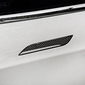 EVAAM Gloss Real Carbon Fiber Door Handle Cover for Model S - EVAAM