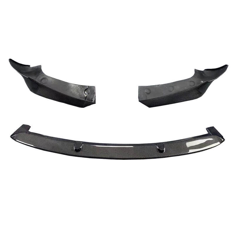 EVAAM Gloss Real Carbon Fiber Front Bumper Lip Kit for Model 3 2017-2022 - EVAAM
