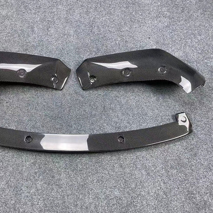 EVAAM Gloss Real Carbon Fiber Front Bumper Lip Kit for Model 3 2017-2022 - EVAAM