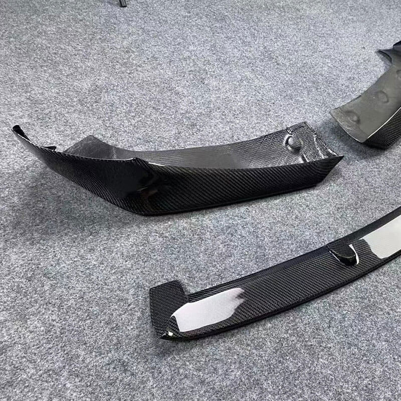EVAAM Gloss Real Carbon Fiber Front Bumper Lip Kit for Model 3 2017-2022 - EVAAM