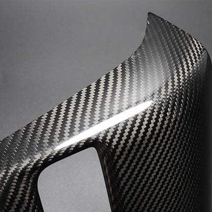 EVAAM Gloss Real Carbon Fiber Rear AC Vent Cover for Model 3/Y 2017-2022 - EVAAM