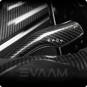 EVAAM™ Gloss Real Carbon Fiber Turn Signal Stalk Covers for Model 3/Y 2017-2023 (2Pcs) - EVAAM