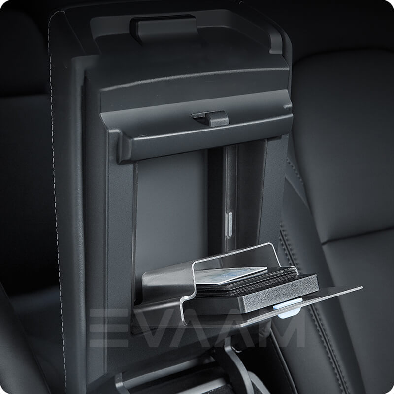 Secret compartment box under the armrest for Tesla Model 3 and Y - Hid –  E-Mobility Shop