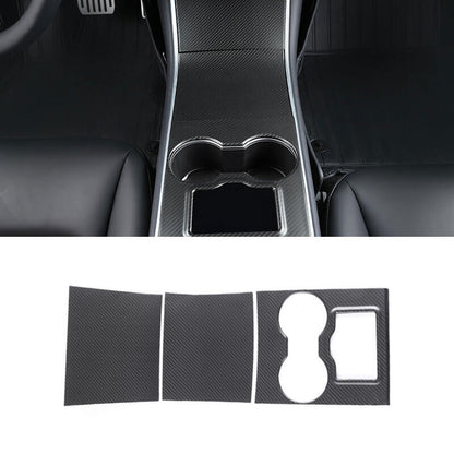 EVAAM Matte Real Carbon Fiber Center Console Cover for Model 3 2016-2020 - EVAAM