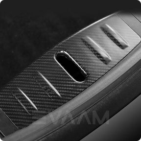 EVAAM™ Matte Real Carbon Fiber Frunk Sill Protector for Model 3 2017-2023 - EVAAM