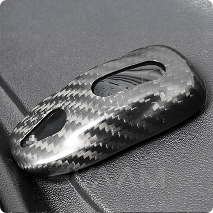 EVAAM™ Matte Real Carbon Fiber Key Fob Cover for Model 3/Y 2017-2023 - EVAAM