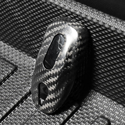 EVAAM™ Matte Real Carbon Fiber Key Fob Cover for Model 3/Y 2017-2023 - EVAAM