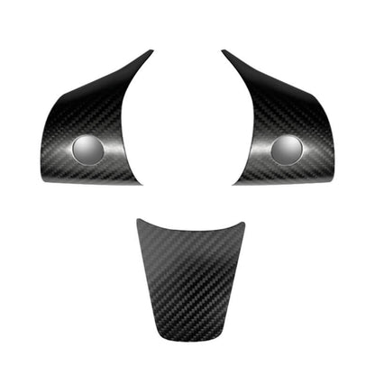 EVAAM Matte Real Carbon Fiber Steering Wheel Fascia Cover for Model 3/Y 2017-2022 - EVAAM