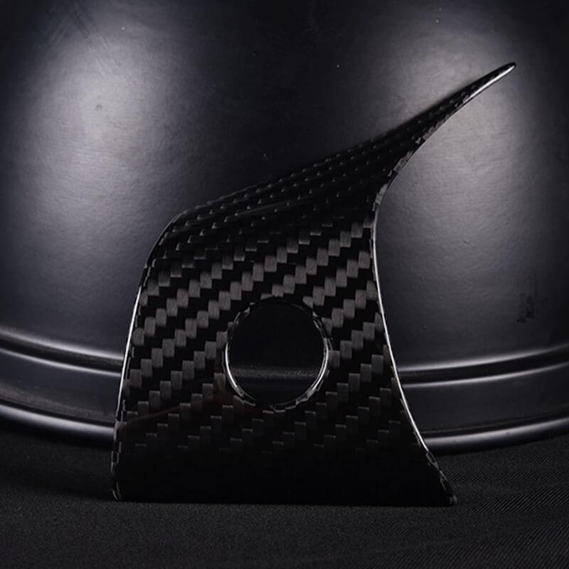 EVAAM Matte Real Carbon Fiber Steering Wheel Fascia Cover for Model 3/Y 2017-2022 - EVAAM