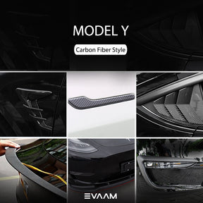 EVAAM Model Y Carbon Fiber Style Accessories for Model Y Accessories - EVAAM