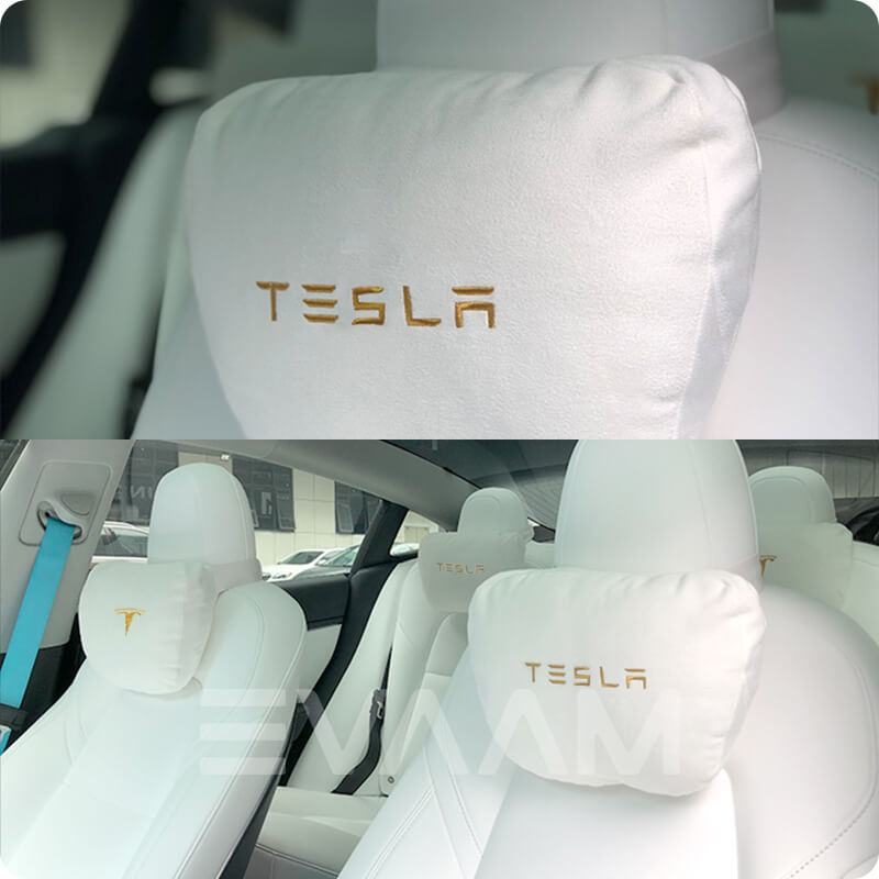 Solid Car Neck Pillow Compatible With Tesla Model 3/Y