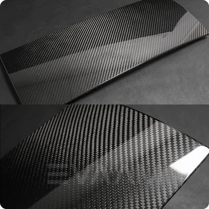 EVAAM™ Gloss Real Carbon Fiber Glove Box Cover for Model 3/Y 2017-2023 - EVAAM