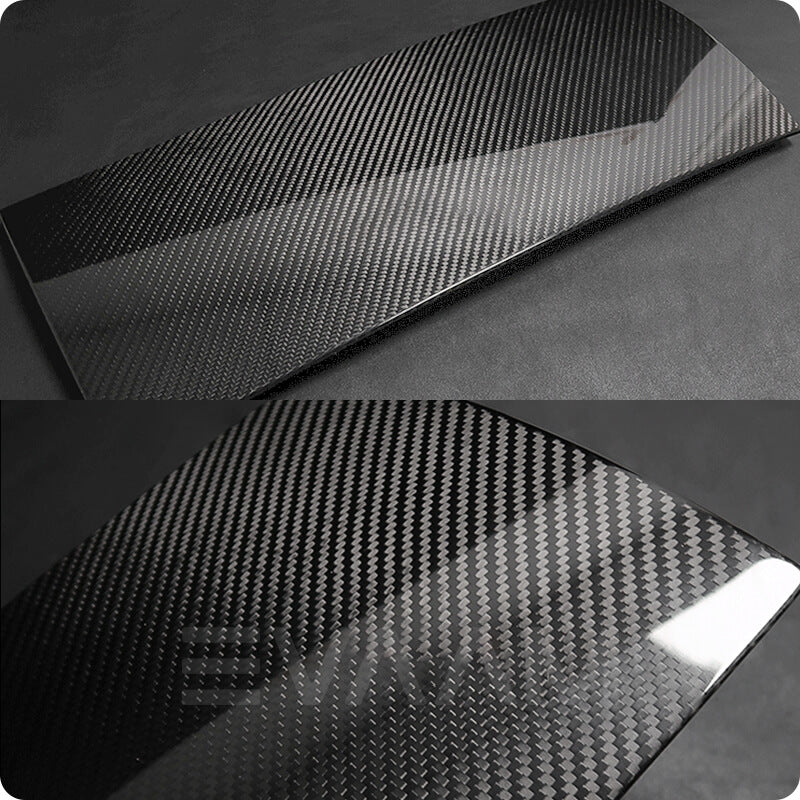 EVAAM™ Gloss Real Carbon Fiber Glove Box Cover for Model 3/Y 2017-2023 - EVAAM