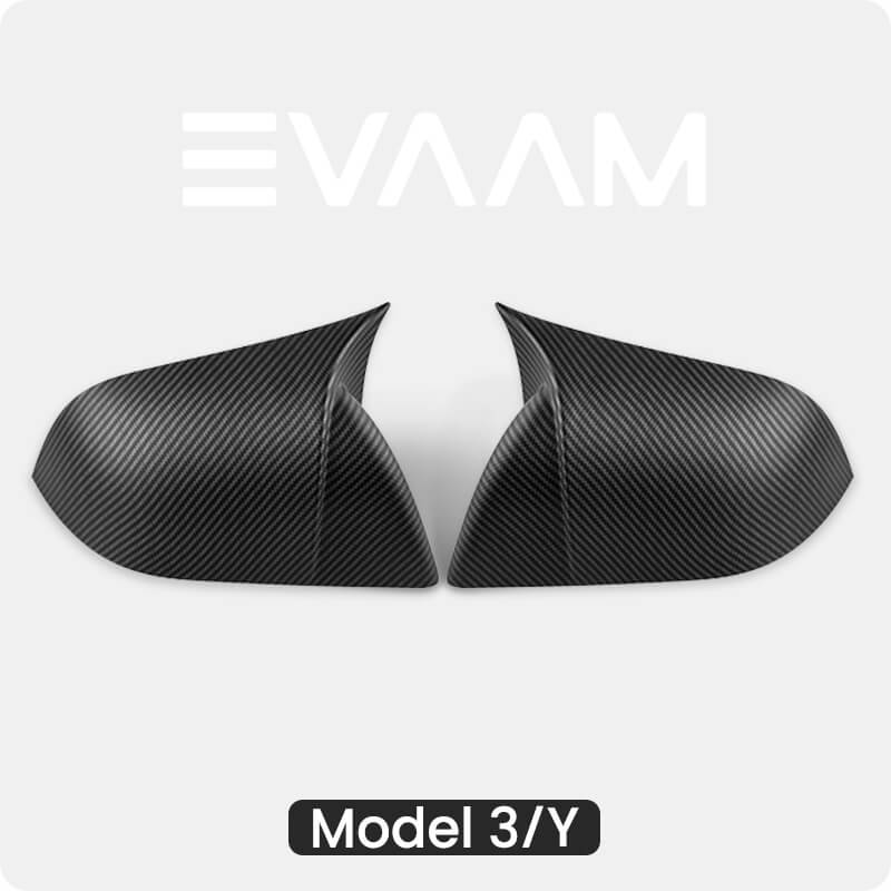 EVAAM™ Sporty Mirror Cover for Model 3/Y Accessories - EVAAM