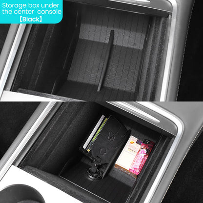 EVAAM™ TPE Center Console Lower Storage Box for Model 3/Y Accessories - EVAAM
