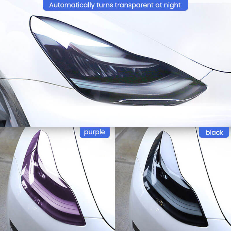 EVAAM Tinted Headlight and Foglight Protection for Model 3/Y PPF Tesla Accessories - EVAAM