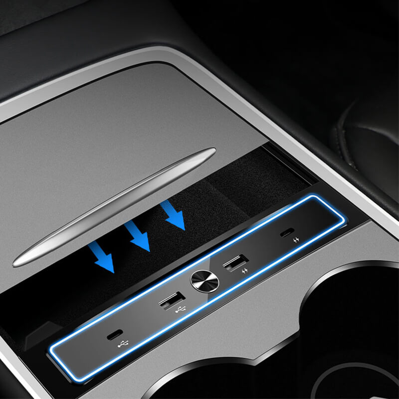 EVAAM™ Model 3/Y Center Console USB Hub (Gen. 2) (2021-2023) - EVAAM