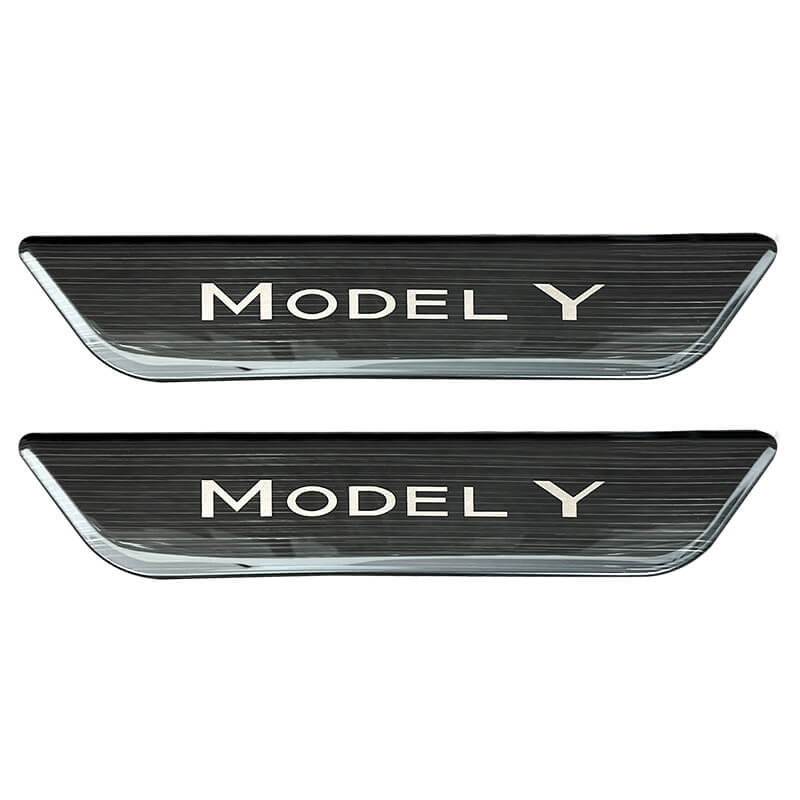 EVAAM® Black Rear Door Sill Protector For Tesla Model Y