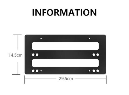 EVAAM™ Height-adjustable No Drill Front License Plate Mount For Model 3/Y Accessories - EVAAM