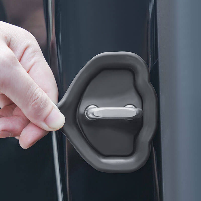 EVAAM® Silicone Door Latch Lock Protector Noise Reduction For Tesla Model 3/ Y (4Pcs) [2017-2023]