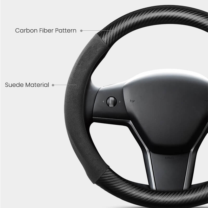 EVAAM® Tesla Steering Wheel Cover for Model 3/S/X/Y (2012-2023