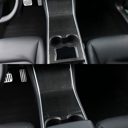 EVAAM Gloss Real Carbon Fiber Center Console Cover for Model 3/Y 2016-2020 - EVAAM