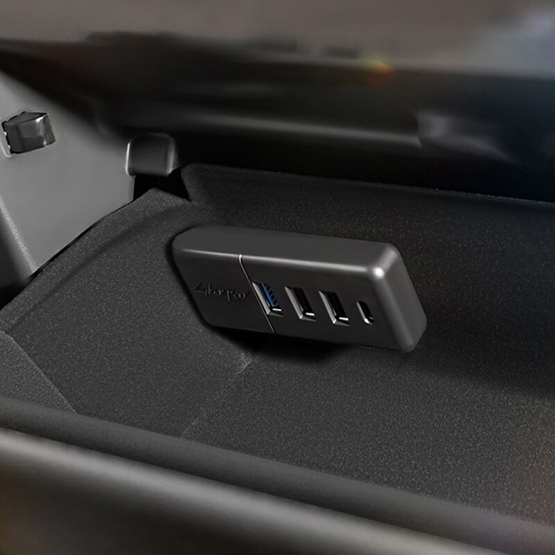 Upgraded 4-in-1 Ports Handschuhfach USB-Hub Für Model 3, Model Y