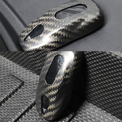 EVAAM Real Carbon Fiber Key Fob Cover for Model 3/Y Accessories - EVAAM