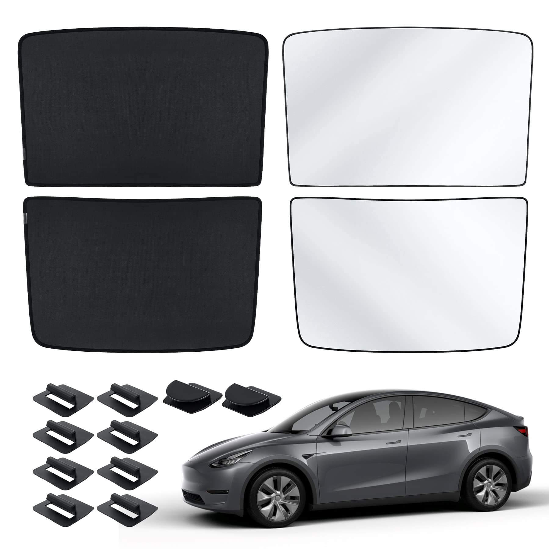 Retractable Glass Roof Sunshade for Tesla Model 3/Y