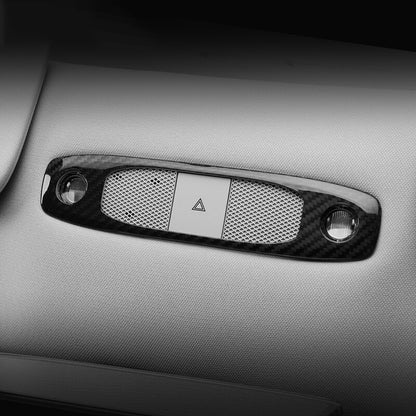 EVAAM Gloss Real Carbon Fiber Reading Light Cover for Model 3/Y 2017-2022 - EVAAM