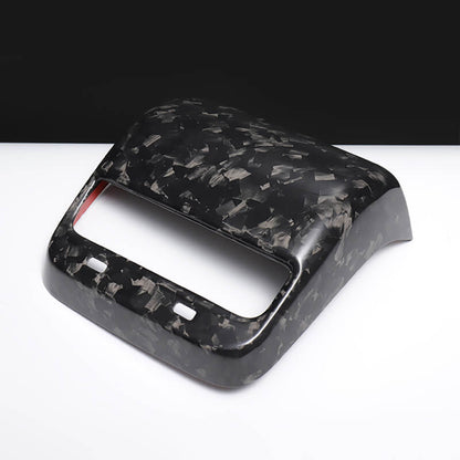 EVAAM Forged Real Carbon Fiber Rear AC Vent Cover for Model 3 2017-2022 - EVAAM